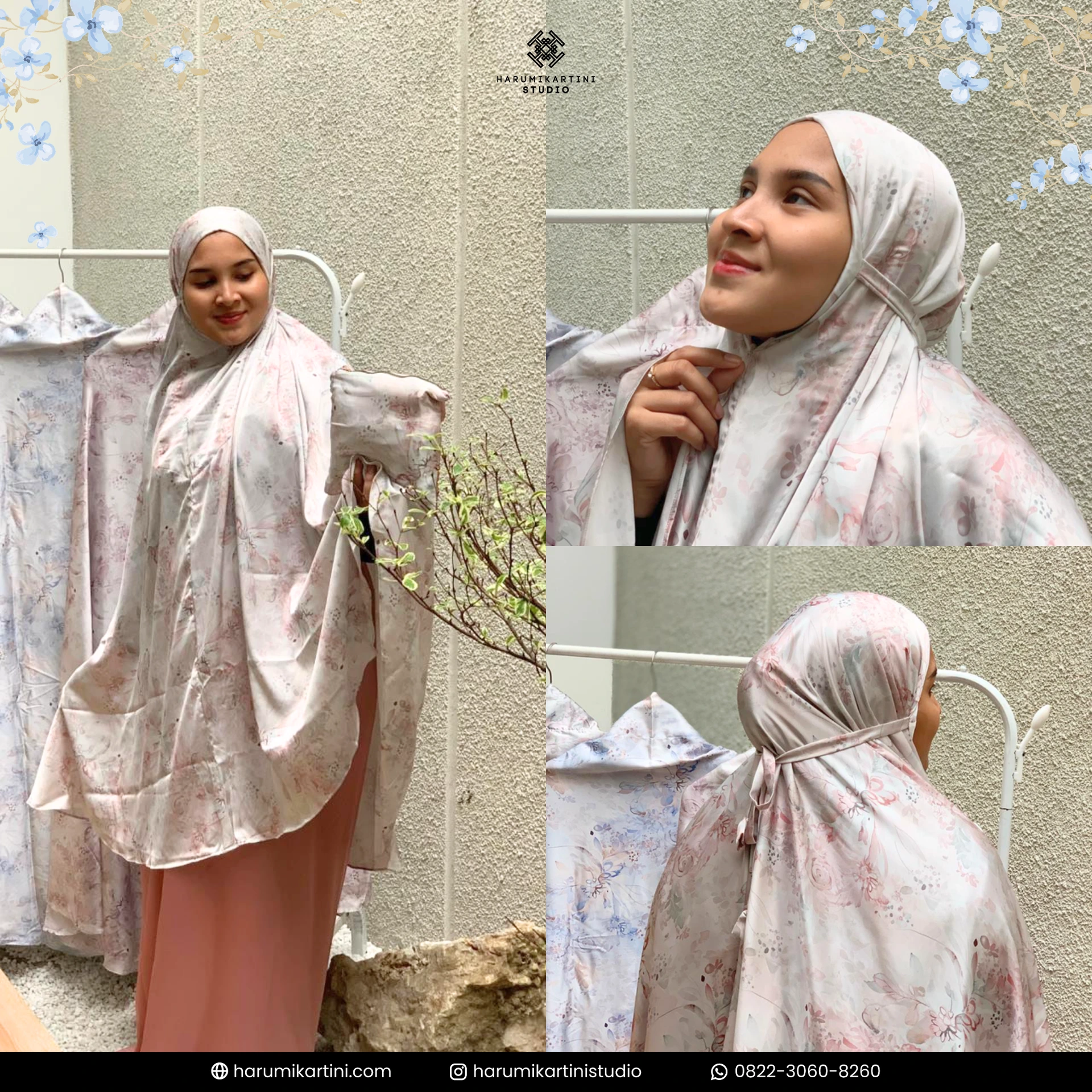 Jasa Maklon Mukena &amp; Hijab Custom Premium | Harumi Kartini Studio