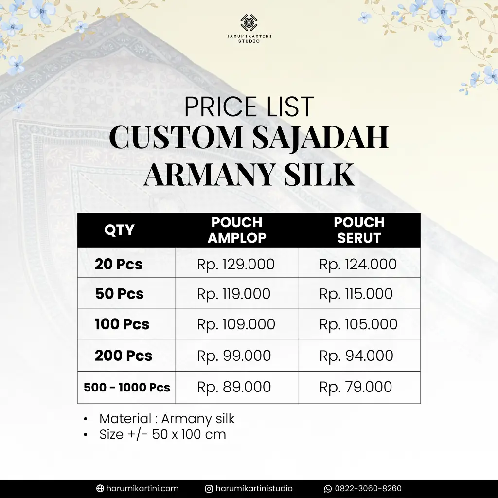PRICE LIST CUSTOM SAJADAH ARMANY SILK 4.webp