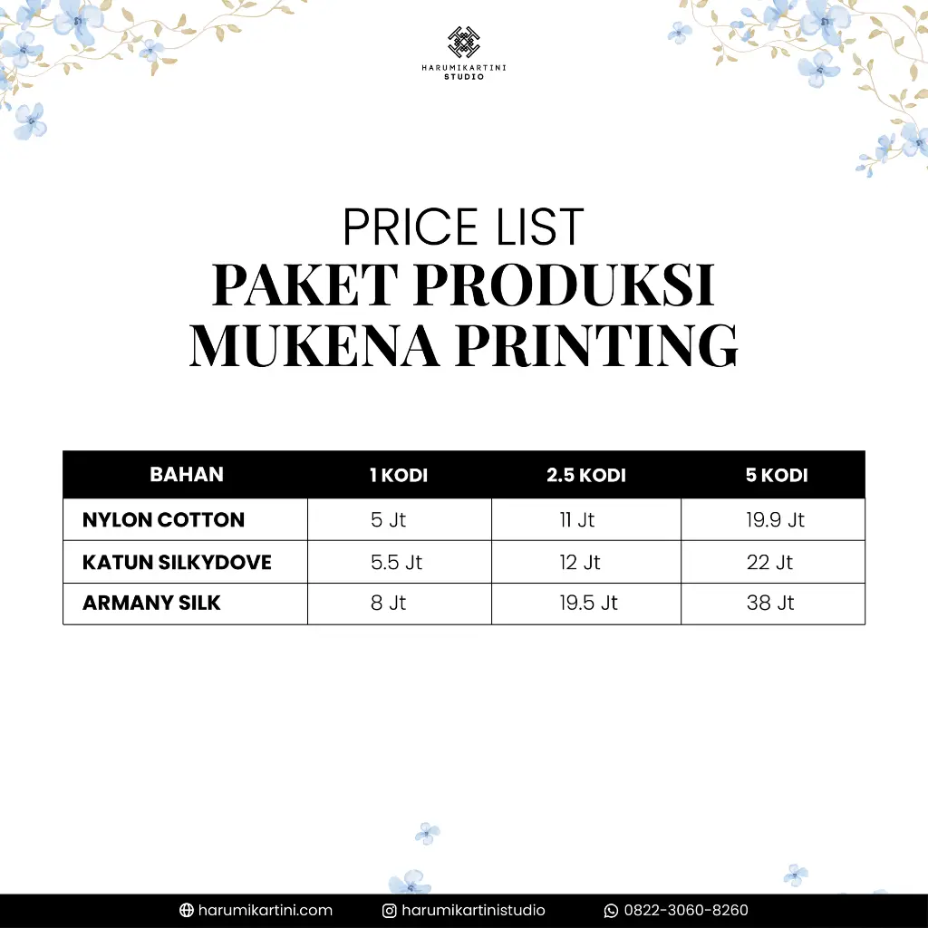 PRICE LIST PAKET PRODUKSI MUKENA PRINTING.webp