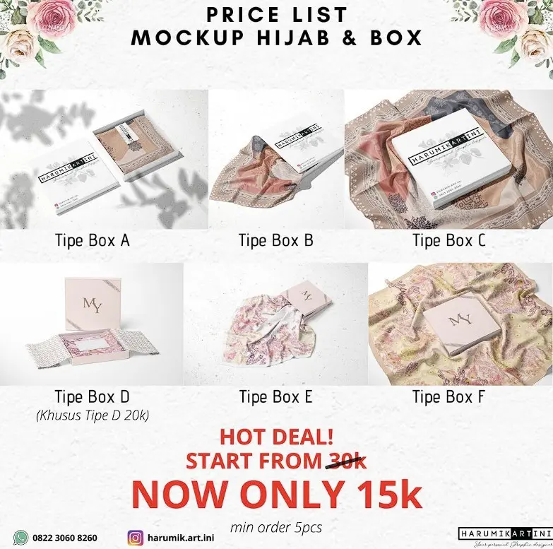 Mockup Hijab & Box