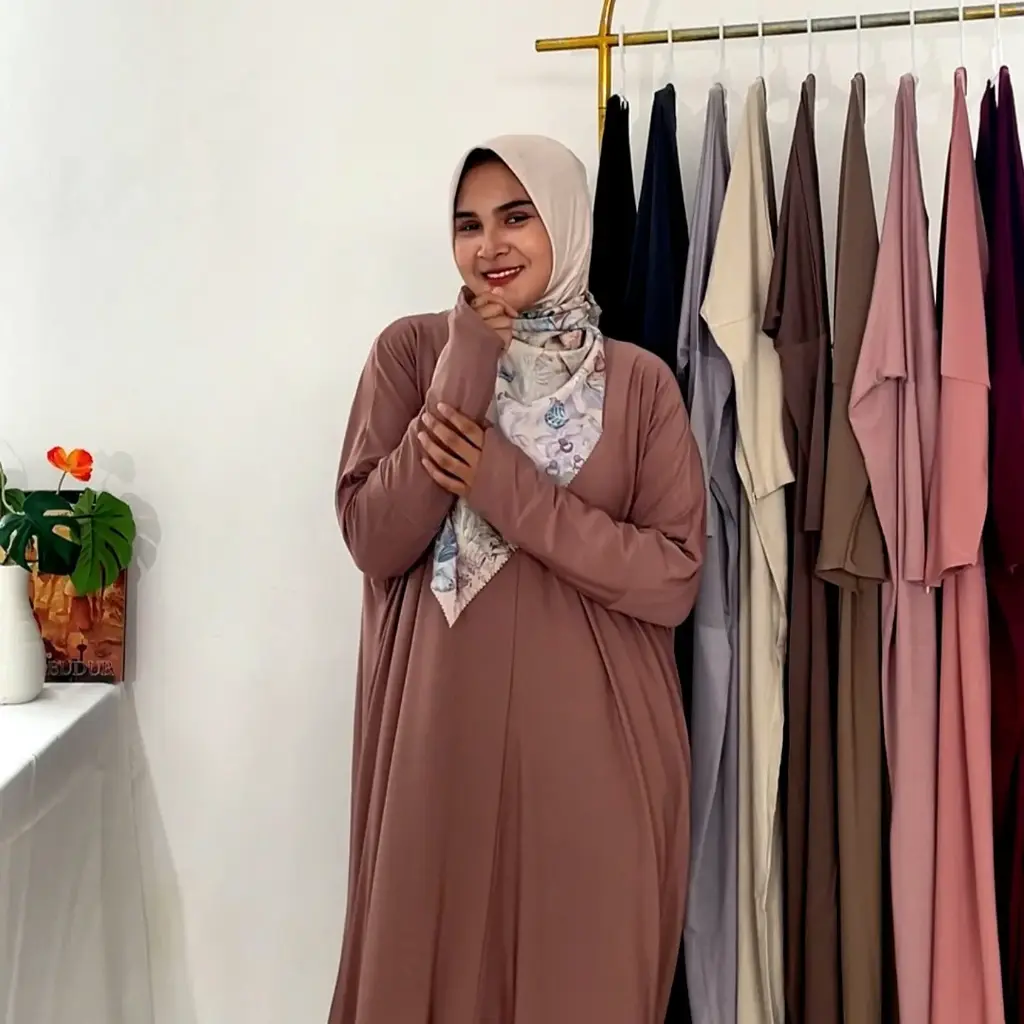 [HKS-ABY-FTM-MAV] Abaya Fatim (mauve)