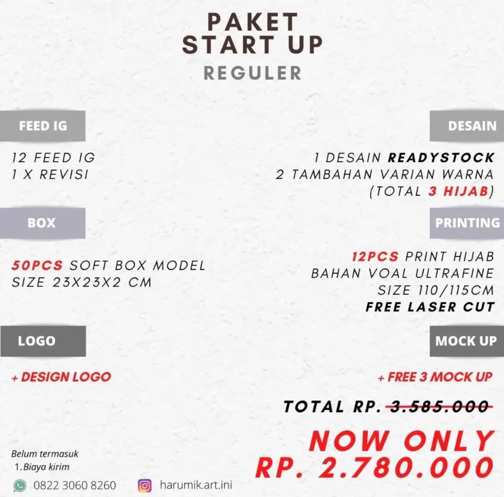 Start Up Reguler Package
