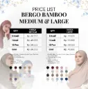 Hijab Bergo Cotton Rayon Bamboo Medium & Large