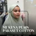 Mukena Parasut Cotton Polos Laser Cut