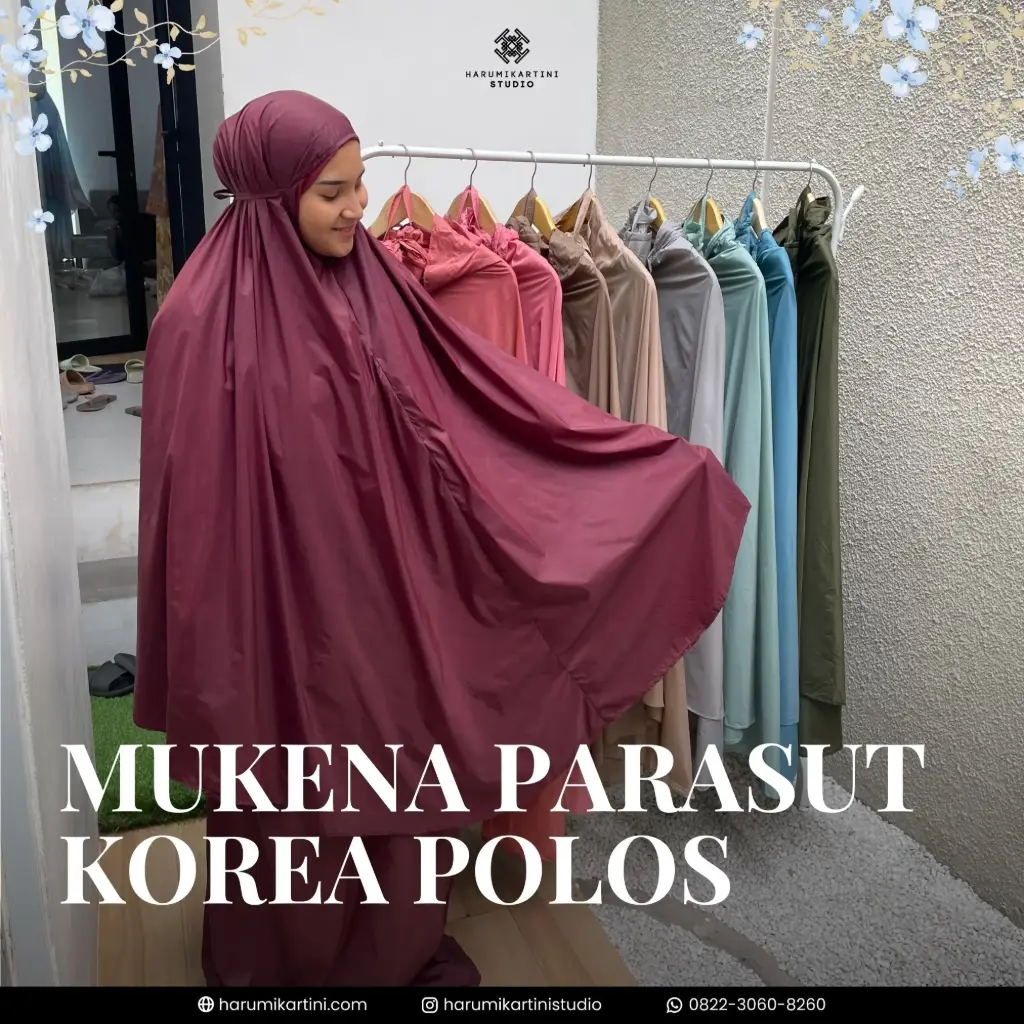 [HKS-MKN-PKPTB-MIX] Parachute Korea Plain Prayer Robe (tabung)