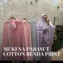 Mukena Parasut Print Renda
