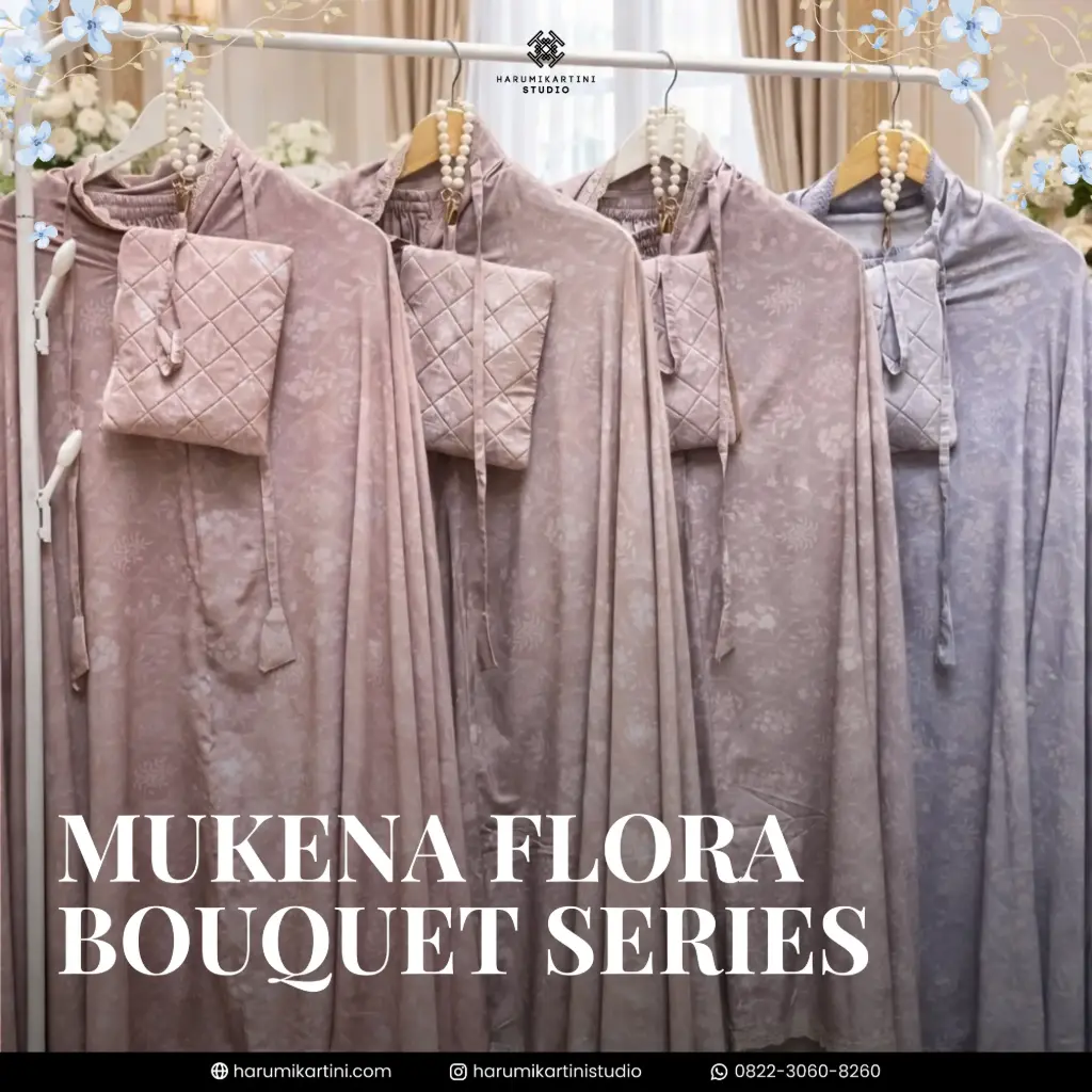 [HKS-MKN-FBS-MIX] Mukena Flora Bouquet Series