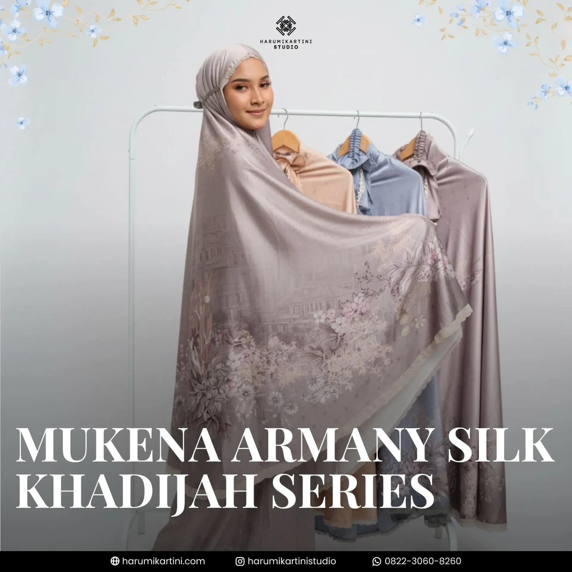[HKS-MKN-ASK-MIX] Mukena Armany Silk Khadijah Series