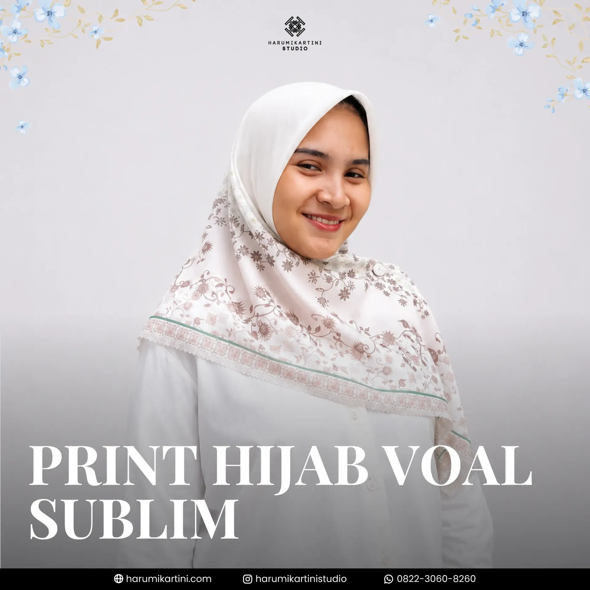 Print Hijab Voal Sublim