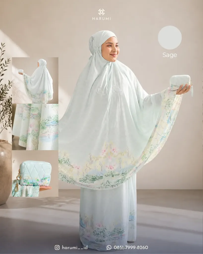 Parachute Cotton Abdya Prayer Robe (sage)