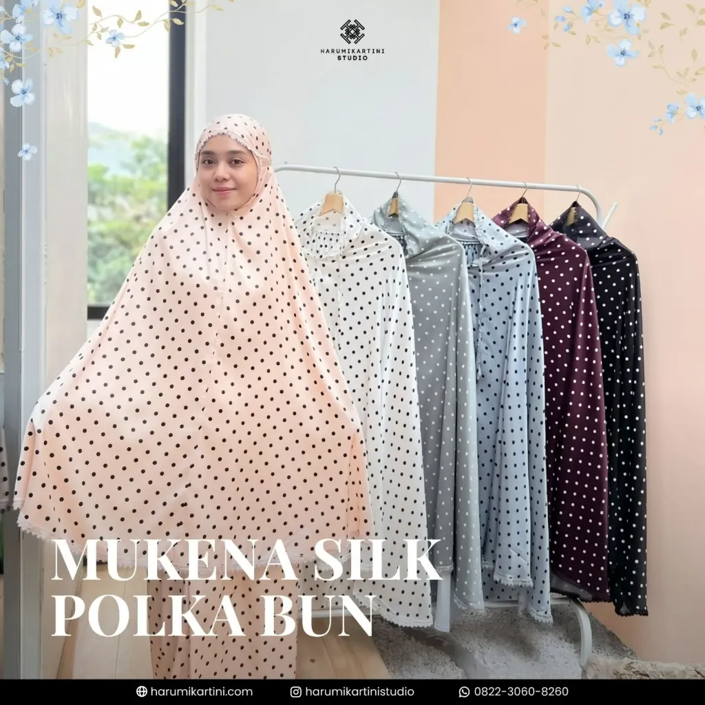 Polka Bun Series Silk Prayer Robe