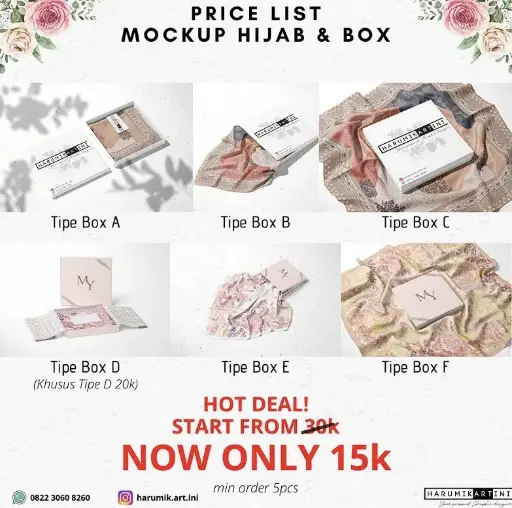 Mockup Hijab & Box