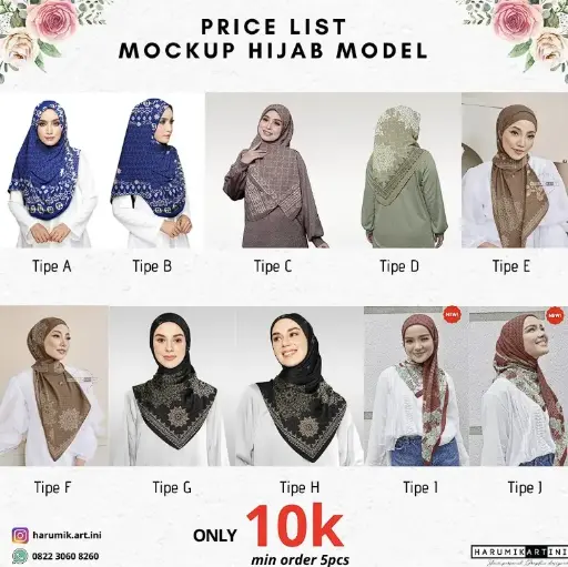 Mockup Hijab Model