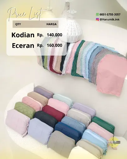 Mukena Parasut Pichot Polos Kodi 