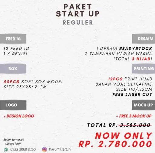 Start Up Reguler Package