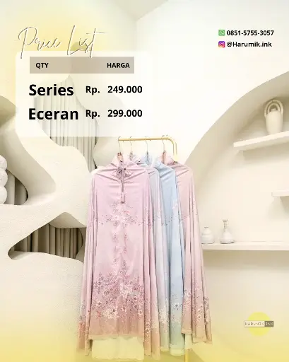 Mukena Aisyah Series Ecer